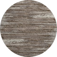 Premium Machine Washable Mayfield AMF896 Brown 8' x 8' Round Rug