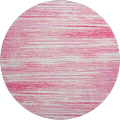 Premium Machine Washable Mayfield AMF896 Pink 8' x 8' Round Rug