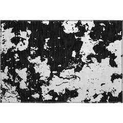 Premium Machine Washable Mayfield AMF897 Black 1'8" x 2'6" Rug