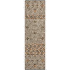 Premium Machine Washable Mayfield AMF898 Brown 2'3" x 7'6" Runner Rug