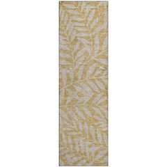 Premium Machine Washable Mayfield AMF899 Gold 2'3" x 7'6" Runner Rug