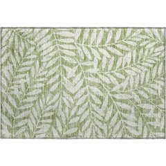 Premium Machine Washable Mayfield AMF899 Green 1'8" x 2'6" Rug