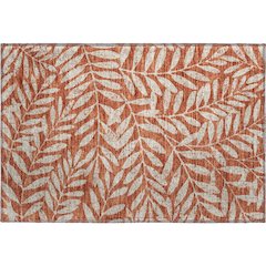 Premium Machine Washable Mayfield AMF899 Paprika 1'8" x 2'6" Rug