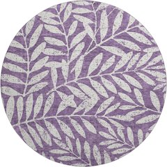 Premium Machine Washable Mayfield AMF899 Purple 8' x 8' Round Rug