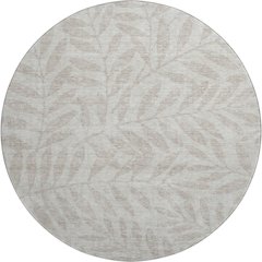 Premium Machine Washable Mayfield AMF899 Taupe 8' x 8' Round Rug