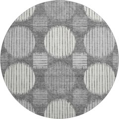 Premium Machine Washable Mayfield AMF900 Charcoal 8' x 8' Round Rug