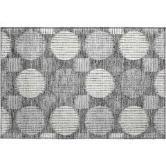 Premium Machine Washable Mayfield AMF900 Charcoal 1'8" x 2'6" Rug