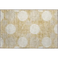 Premium Machine Washable Mayfield AMF900 Gold 1'8" x 2'6" Rug