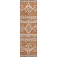 Premium Machine Washable Mayfield AMF901 Copper 2'3" x 7'6" Runner Rug