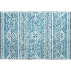 Premium Machine Washable Mayfield AMF901 Teal 1'8" x 2'6" Rug