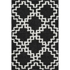 Premium Machine Washable Mayfield AMF902 Black 2'6" x 3'10" Rug