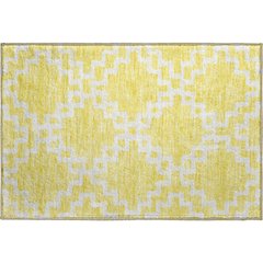 Premium Machine Washable Mayfield AMF902 Yellow 1'8" x 2'6" Rug