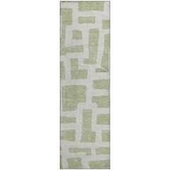 Premium Machine Washable Mayfield AMF903 Aloe 2'3" x 7'6" Runner Rug