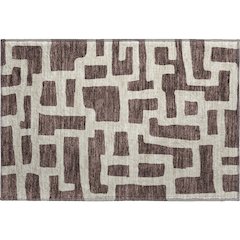Premium Machine Washable Mayfield AMF903 Fudge 1'8" x 2'6" Rug