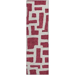 Premium Machine Washable Mayfield AMF903 Garnet 2'3" x 7'6" Runner Rug