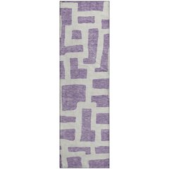 Premium Machine Washable Mayfield AMF903 Purple 2'3" x 7'6" Runner Rug
