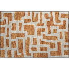 Premium Machine Washable Mayfield AMF903 Terracotta 1'8" x 2'6" Rug