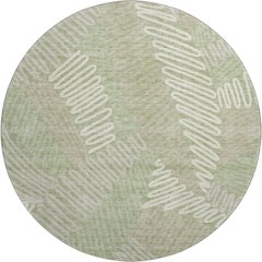 Premium Machine Washable Mayfield AMF904 Aloe 8' x 8' Round Rug