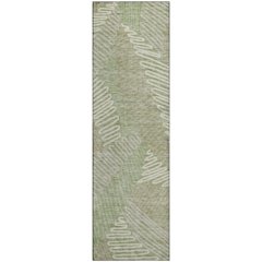 Premium Machine Washable Mayfield AMF904 Aloe 2'3" x 7'6" Runner Rug