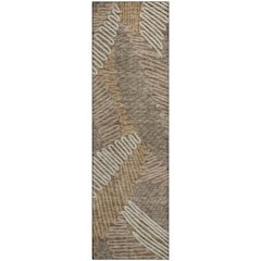 Premium Machine Washable Mayfield AMF904 Brown 2'3" x 7'6" Runner Rug