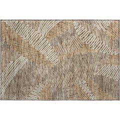 Premium Machine Washable Mayfield AMF904 Brown 1'8" x 2'6" Rug