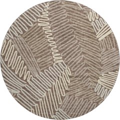 Premium Machine Washable Mayfield AMF904 Chocolate 8' x 8' Round Rug