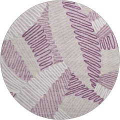 Premium Machine Washable Mayfield AMF904 Lavender 8' x 8' Round Rug