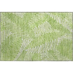 Premium Machine Washable Mayfield AMF904 Lime 1'8" x 2'6" Rug