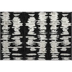 Premium Machine Washable Mayfield AMF905 Black 1'8" x 2'6" Rug
