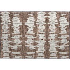 Premium Machine Washable Mayfield AMF905 Brown 1'8" x 2'6" Rug