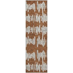 Premium Machine Washable Mayfield AMF905 Paprika 2'3" x 7'6" Runner Rug