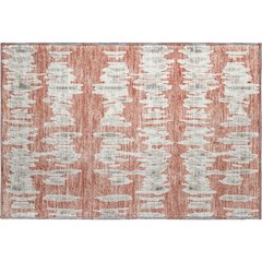 Premium Machine Washable Mayfield AMF905 Salmon 1'8" x 2'6" Rug