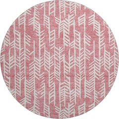 Premium Machine Washable Mayfield AMF906 Blush 8' x 8' Round Rug