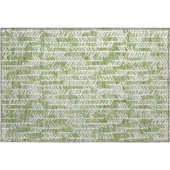 Premium Machine Washable Mayfield AMF906 Green 1'8" x 2'6" Rug