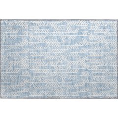 Premium Machine Washable Mayfield AMF906 Sky 1'8" x 2'6" Rug