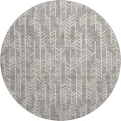 Premium Machine Washable Mayfield AMF906 Taupe 8' x 8' Round Rug