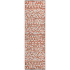 Premium Machine Washable Mayfield AMF907 Coral 2'3" x 7'6" Runner Rug