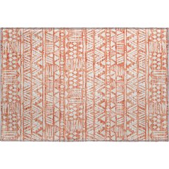 Premium Machine Washable Mayfield AMF907 Coral 1'8" x 2'6" Rug