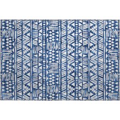Premium Machine Washable Mayfield AMF907 Navy 1'8" x 2'6" Rug