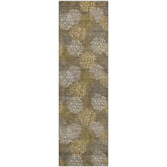 Premium Machine Washable Mayfield AMF908 Brown 2'3" x 7'6" Runner Rug
