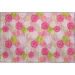 Premium Machine Washable Mayfield AMF908 Pink 1'8" x 2'6" Rug