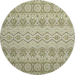 Premium Machine Washable Mayfield AMF909 Aloe 8' x 8' Round Rug