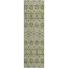 Premium Machine Washable Mayfield AMF909 Aloe 2'3" x 7'6" Runner Rug