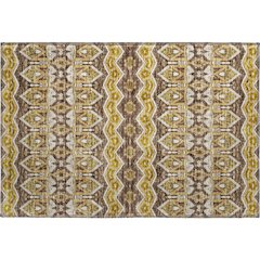 Premium Machine Washable Mayfield AMF909 Gold 1'8" x 2'6" Rug