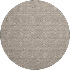 Premium Machine Washable Mayfield AMF910 Brown 8' x 8' Round Rug