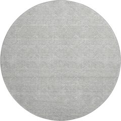 Premium Machine Washable Mayfield AMF910 Gray 8' x 8' Round Rug