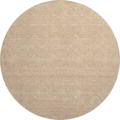 Premium Machine Washable Mayfield AMF910 Orange 8' x 8' Round Rug