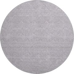 Premium Machine Washable Mayfield AMF910 Purple 8' x 8' Round Rug