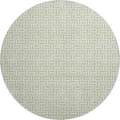 Premium Machine Washable Mayfield AMF911 Aloe 8' x 8' Round Rug