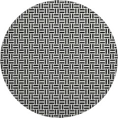 Premium Machine Washable Mayfield AMF911 Black 8' x 8' Round Rug